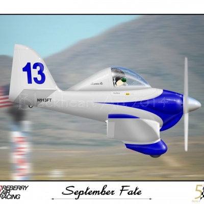 Formula One Racer "September Fate" Special Print 12X17 Only