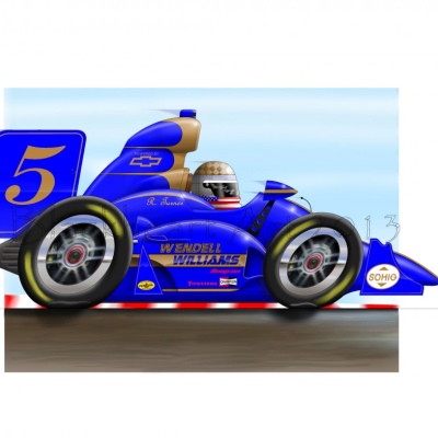 Indy Car Blue