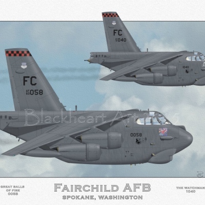 Fairchild AFB B-52H, Special Print 12x17