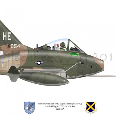 North American F-100D Super Sabre Phu Cat AB