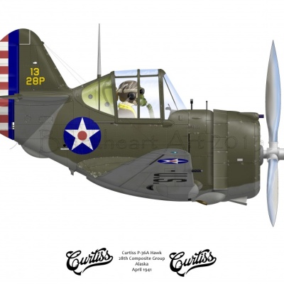 Curtiss P-36A Hawk Alaska